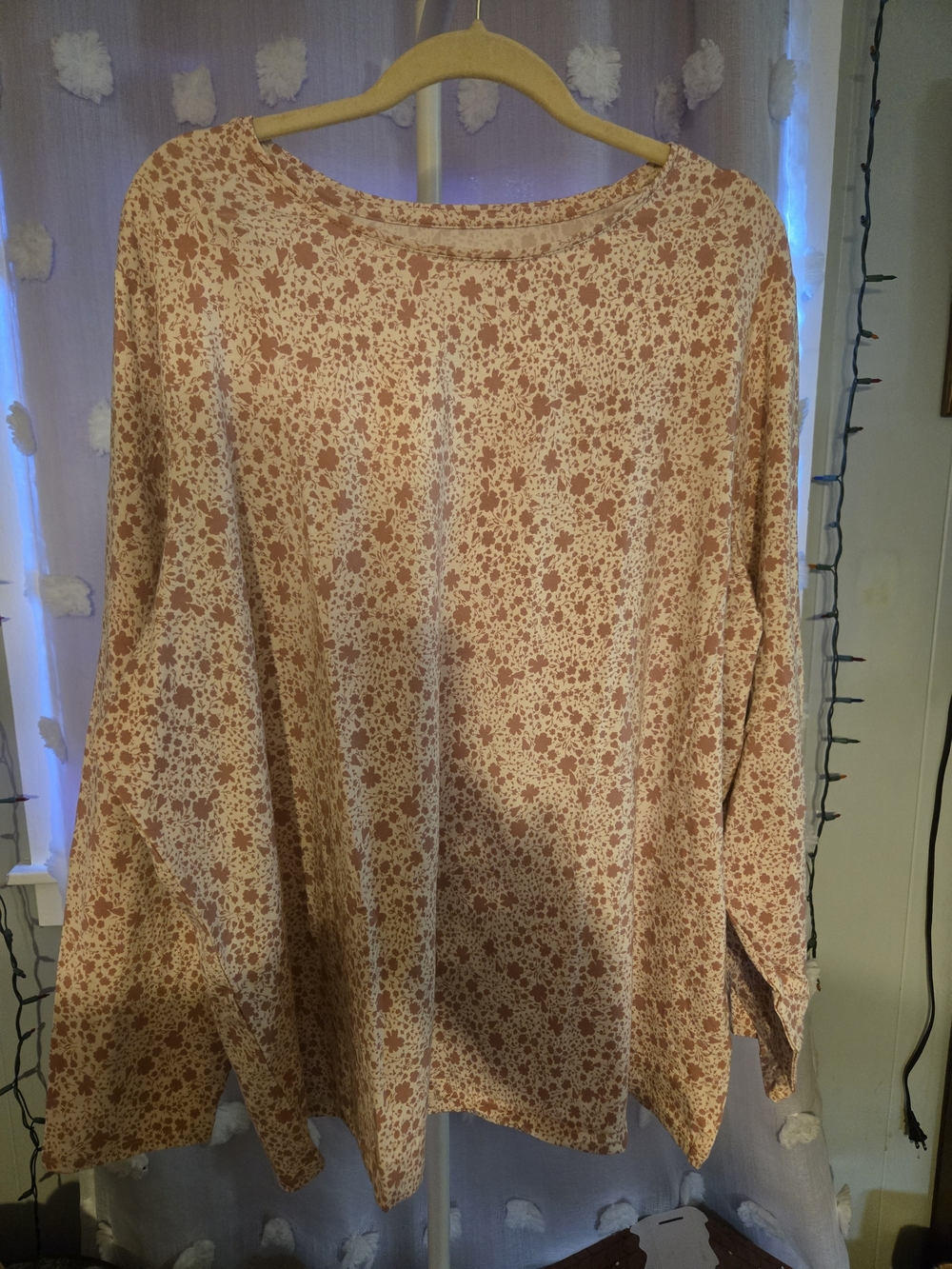 Lands' End Shaped Fit Floral Top NWOT 3X (24W-26W)